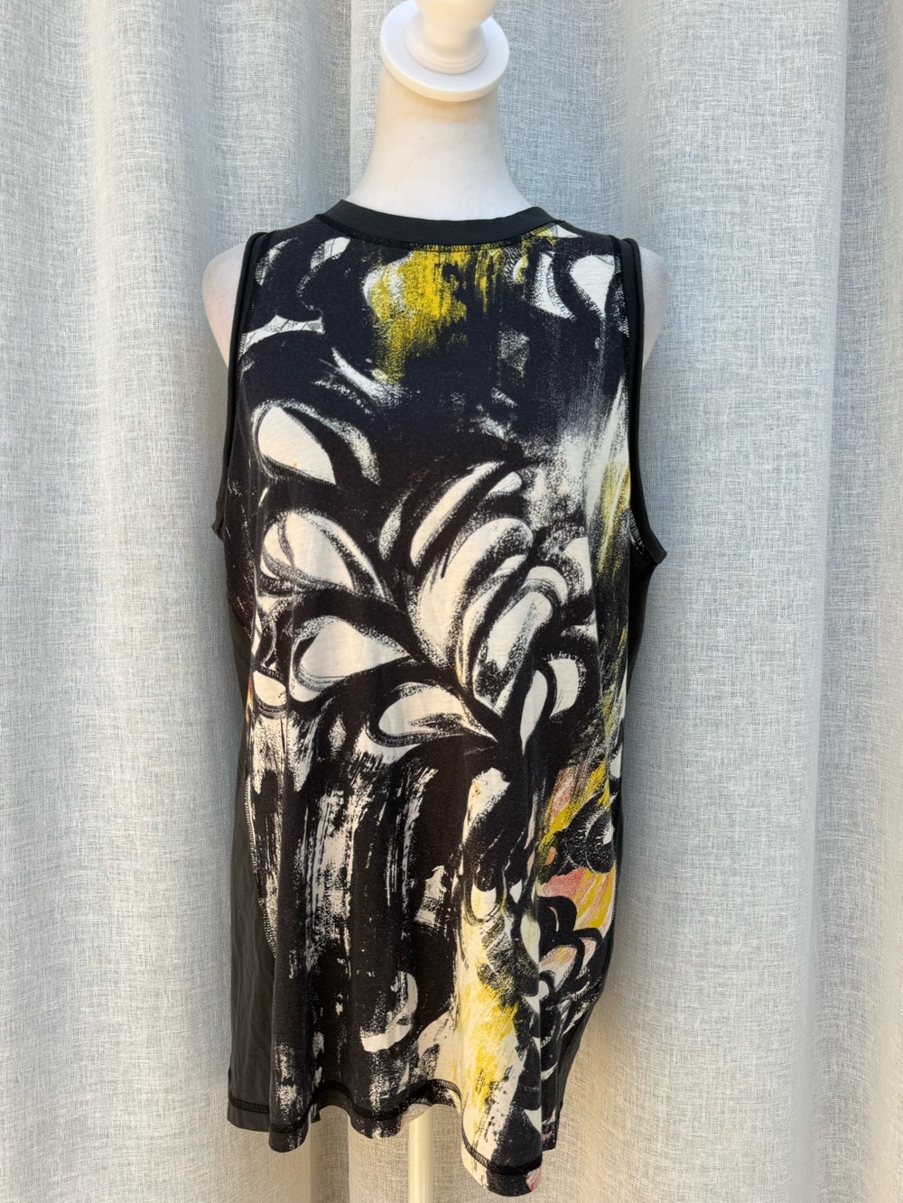 3.1 Phillip Lin sleeveless abstract scroll print top  shirt